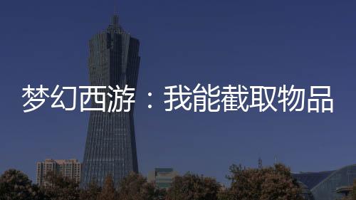 夢(mèng)幻西游：我能截取物品屬性！