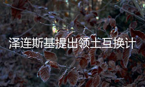 澤連斯基提出領(lǐng)土互換計(jì)劃，俄烏和平構(gòu)想引關(guān)注