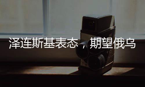 澤連斯基表態(tài)，期望俄烏沖突今年得以解決