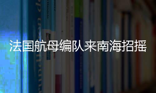 法國航母編隊來南海招搖過市，南海軍事平衡再掀波瀾