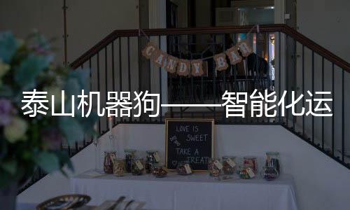 泰山機器狗——智能化運載的未來之星