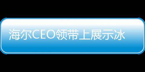 海爾CEO領(lǐng)帶上展示冰箱洗衣機(jī)，展現(xiàn)智能家電新時(shí)代的領(lǐng)導(dǎo)力與獨(dú)特視角