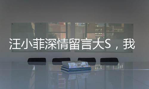 汪小菲深情留言大S，我好想你 觸動(dòng)網(wǎng)友心弦