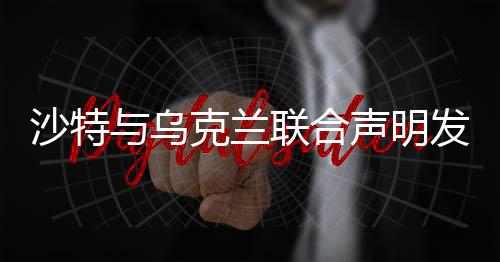 沙特與烏克蘭聯(lián)合聲明發(fā)布，兩大國際巨頭尋求共同合作與和平發(fā)展之路