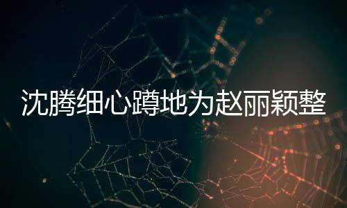 沈騰細(xì)心蹲地為趙麗穎整理裙擺，引發(fā)網(wǎng)友熱議調(diào)侃