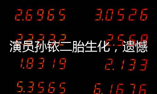 演員孫銥二胎生化，遺憾與祝福同在