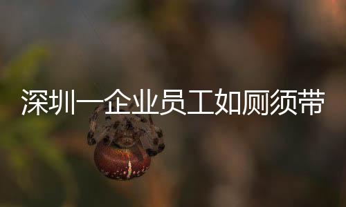 深圳一企業(yè)員工如廁須帶離崗證，精細(xì)化管理引熱議