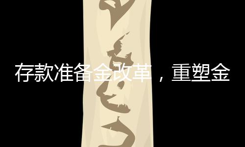 存款準(zhǔn)備金改革，重塑金融穩(wěn)定與經(jīng)濟發(fā)展的新起點