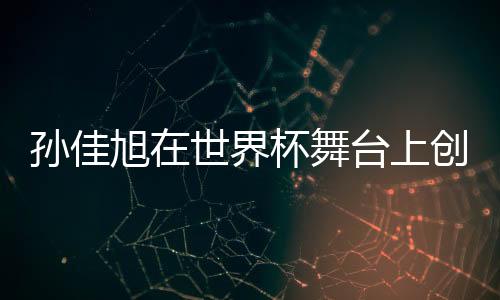孫佳旭在世界杯舞臺(tái)上創(chuàng)造輝煌奪冠史
