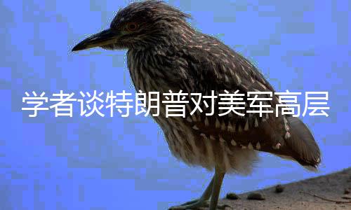 學(xué)者談特朗普對(duì)美軍高層大換血，影響與展望