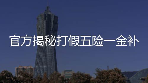 官方揭秘打假五險(xiǎn)一金補(bǔ)貼騙局，保護(hù)民眾利益免受侵害