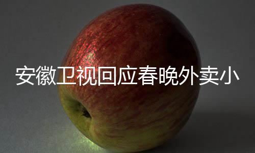 安徽衛(wèi)視回應(yīng)春晚外賣(mài)小哥身份爭(zhēng)議