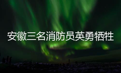 安徽三名消防員英勇犧牲，家屬深情表示無悔無怨
