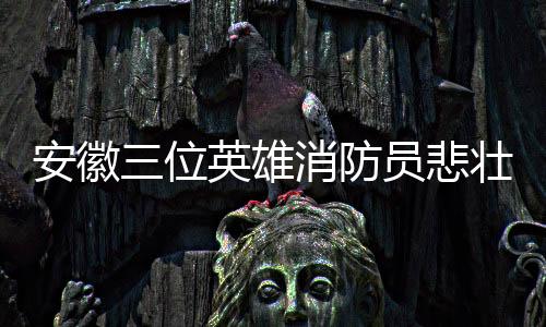 安徽三位英雄消防員悲壯犧牲，無私堅(jiān)守守護(hù)民眾安全，家人默默接受哀痛代價(jià)