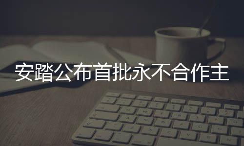 安踏公布首批永不合作主體清單，深化合作伙伴關(guān)系，構(gòu)建健康商業(yè)生態(tài)
