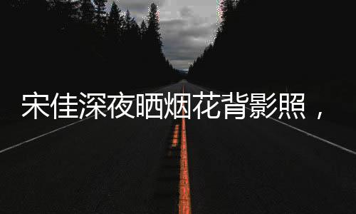 宋佳深夜曬煙花背影照，星光閃耀下的夢幻瞬間