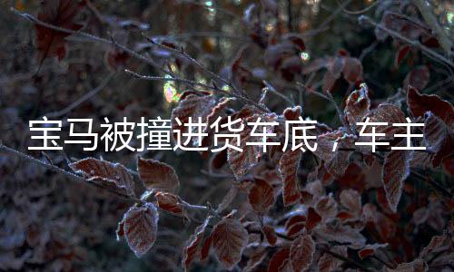 寶馬被撞進(jìn)貨車底，車主稱座椅秒放倒，事故細(xì)節(jié)揭秘