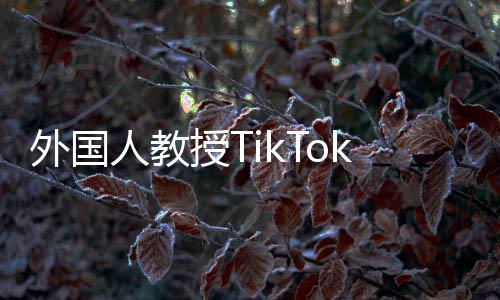 外國人教授TikTok難民中國網(wǎng)絡(luò)語言