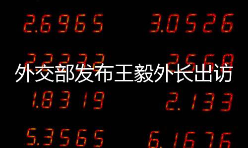 外交部發(fā)布王毅外長出訪消息，推動(dòng)全球合作，促進(jìn)多邊主義進(jìn)程