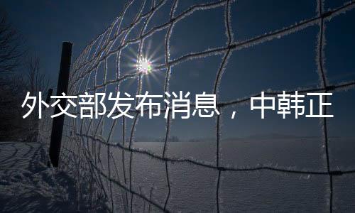 外交部發(fā)布消息，中韓正在推進(jìn)海域劃界談判