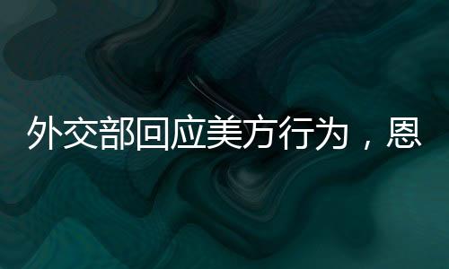 外交部回應(yīng)美方行為，恩將仇報(bào)只會(huì)適得其反