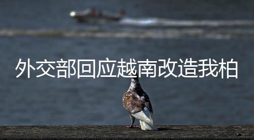 外交部回應(yīng)越南改造我柏礁島事件，中方立場堅定，維護南海和平穩(wěn)定