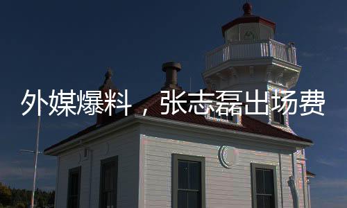 外媒爆料，張志磊出場(chǎng)費(fèi)揭秘