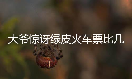 大爺驚訝綠皮火車票比幾十年前便宜，鐵路發(fā)展的時(shí)代變遷與社會(huì)印記