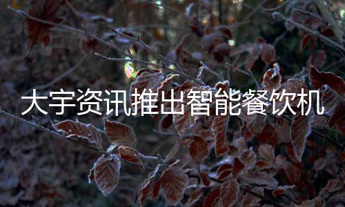大宇資訊推出智能餐飲機(jī)器人 把游戲搬到現(xiàn)實(shí)里