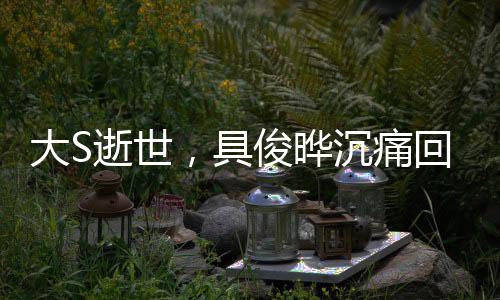 大S逝世，具俊曄沉痛回應(yīng)，我不好}