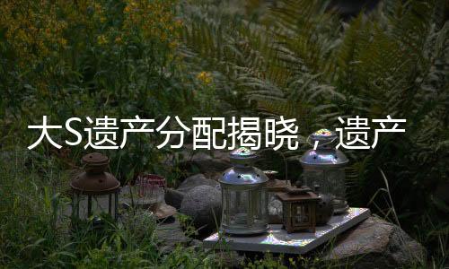 大S遺產(chǎn)分配揭曉，遺產(chǎn)將由具俊曄及兒女共同繼承
