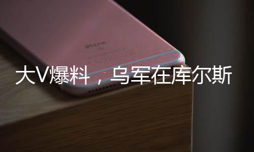 大V爆料，烏軍在庫爾斯克方向遭受重大損失