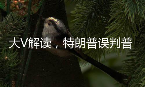 大V解讀，特朗普誤判普京政治邏輯