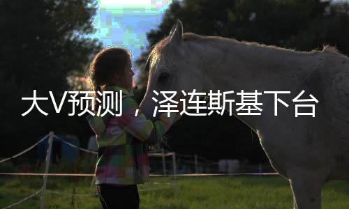 大V預測，澤連斯基下臺或成定局