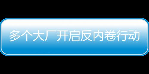 多個(gè)大廠開啟反內(nèi)卷行動(dòng)，打破固定思維引領(lǐng)創(chuàng)新之風(fēng)