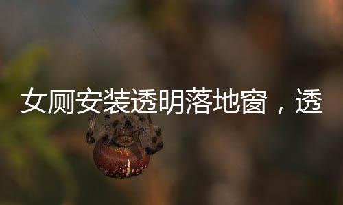 女廁安裝透明落地窗，透視安全與隱私的平衡