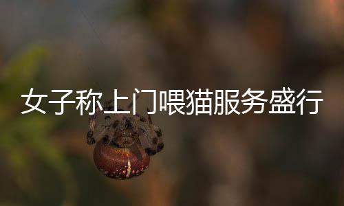 女子稱上門喂貓服務(wù)盛行，一天跑遍20家收費110元