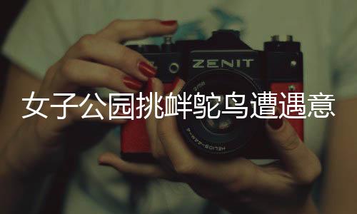 女子公園挑釁鴕鳥(niǎo)遭遇意外，一腳踹爛羽絨服事件曝光