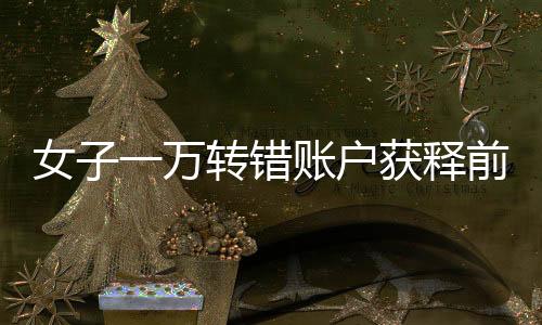 女子一萬轉錯賬戶獲釋前需支付三千感謝費事件