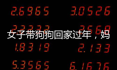 女子帶狗狗回家過年，媽媽的反應(yīng)出乎意料