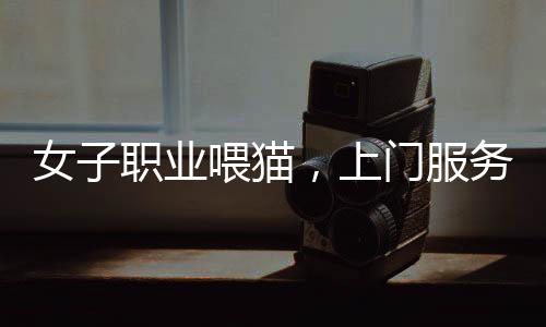 女子職業(yè)喂貓，上門服務(wù)一次百元，一天走訪二十家