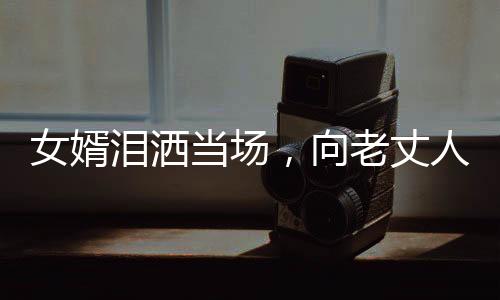 女婿淚灑當場，向老丈人傾訴心聲