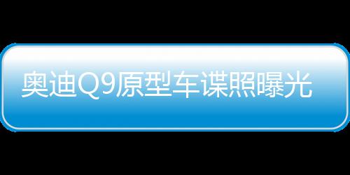 奧迪Q9原型車諜照曝光，全新旗艦SUV震撼亮相