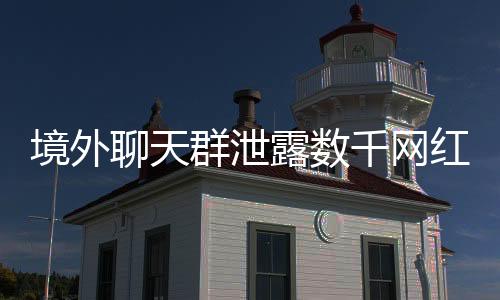 境外聊天群泄露數(shù)千網(wǎng)紅信息，網(wǎng)絡(luò)隱私安全敲響警鐘