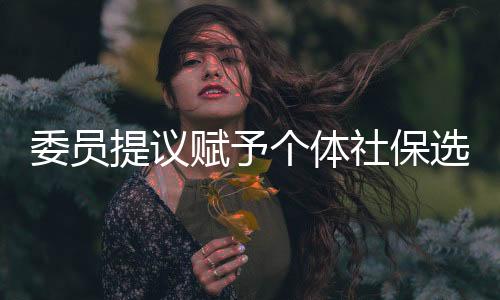 委員提議賦予個體社保選擇權(quán)，自由決策，保障未來