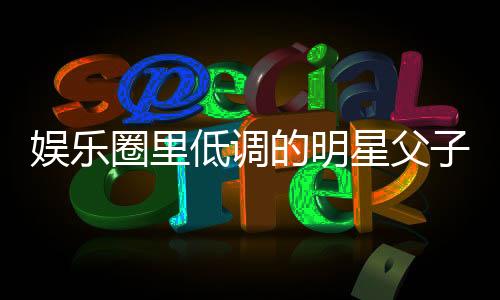 娛樂圈里低調(diào)的明星父子