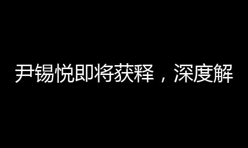 尹錫悅即將獲釋，深度解讀事件背景與影響