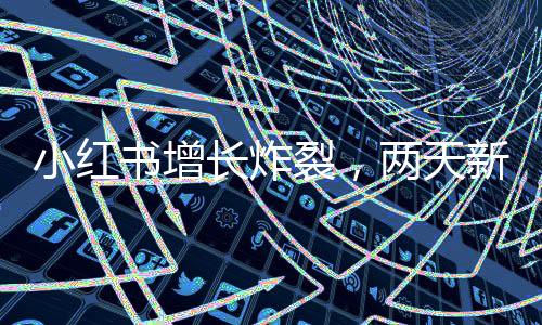 小紅書增長炸裂，兩天新增用戶超七十萬人