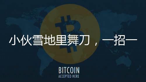 小伙雪地里舞刀，一招一式行云流水