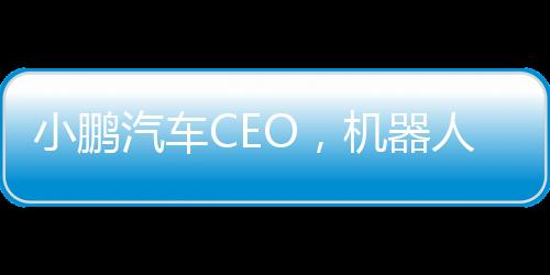 小鵬汽車(chē)CEO，機(jī)器人比汽車(chē)更難做，行業(yè)未來(lái)展望與核心技術(shù)挑戰(zhàn)揭秘